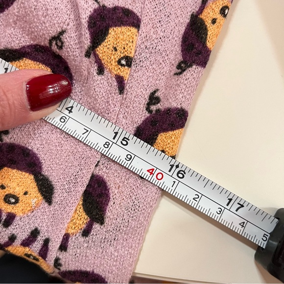 Vintage 60 '70 Mod MCM the red Eye Pig Print Lavender Dagger collar Shirt - Picture 12 of 16